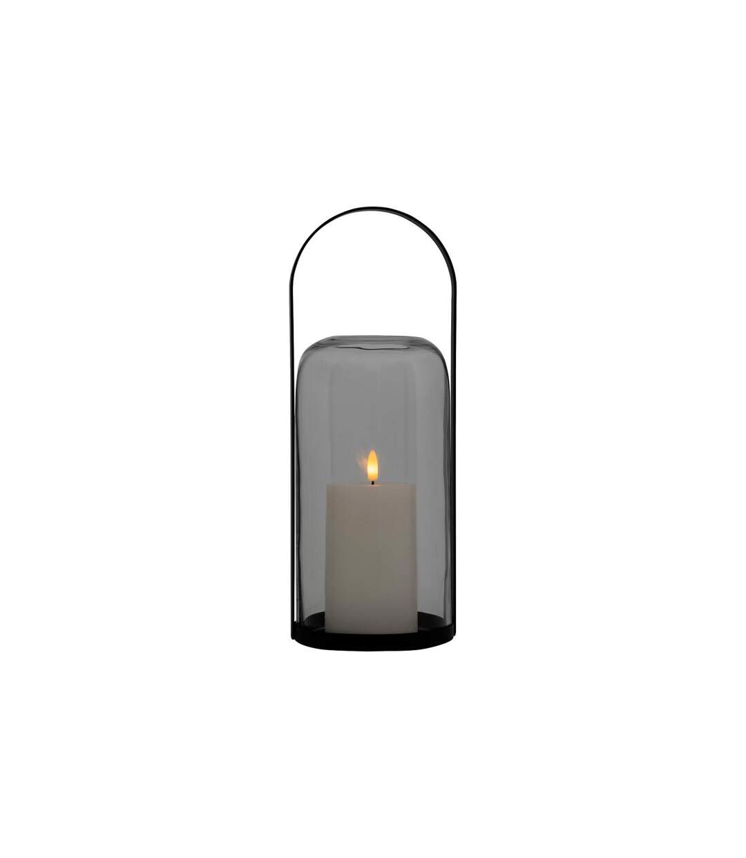 Lanterne LED en Verre Jako 35cm Noir-5