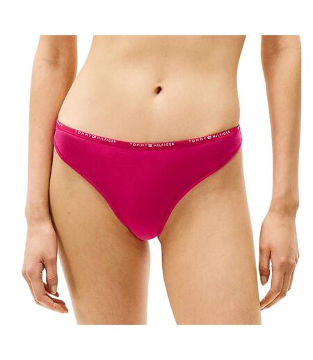 String rouge femme tommy hilfiger thong uw0uw05741 - l
