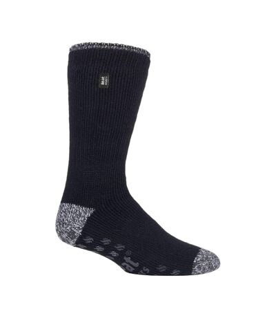 Mens Twist Patterned Fleece Lined Thermal Slipper Socks