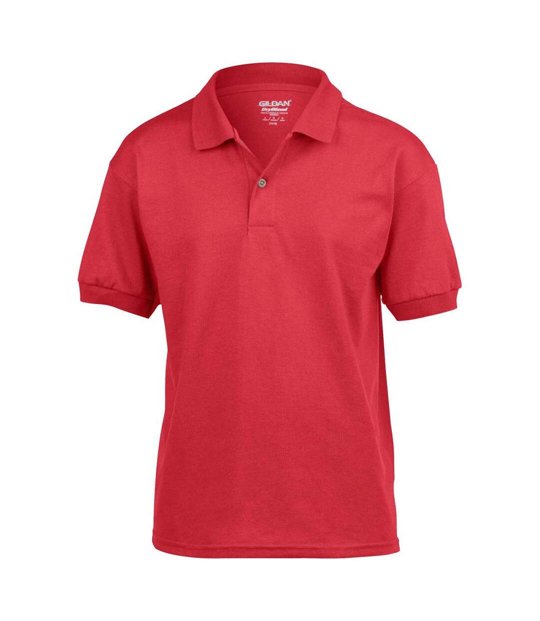Dryblend polo enfant unisexe rouge Gildan-1