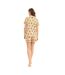Ensemble De Pyjama Court Motif/style Homard Femme Jaune Chelsea Peers-3
