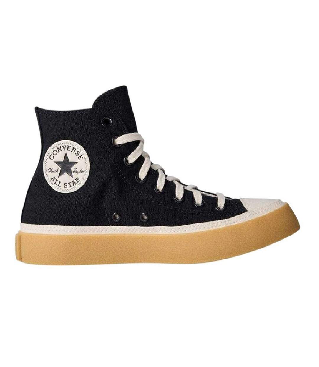 Womens/ladies All Star Canvas High Top Trainers Black Converse-1