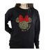 Disney Sweat-shirt de Noël Minnie Mouse léopard Femme/Ladies (Noir) - UTBI29364-3