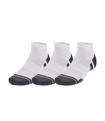 X3 paires de chaussettes blanc/gris homme under armour performance tech