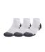 X3 paires de chaussettes blanc/gris homme under armour performance tech-1