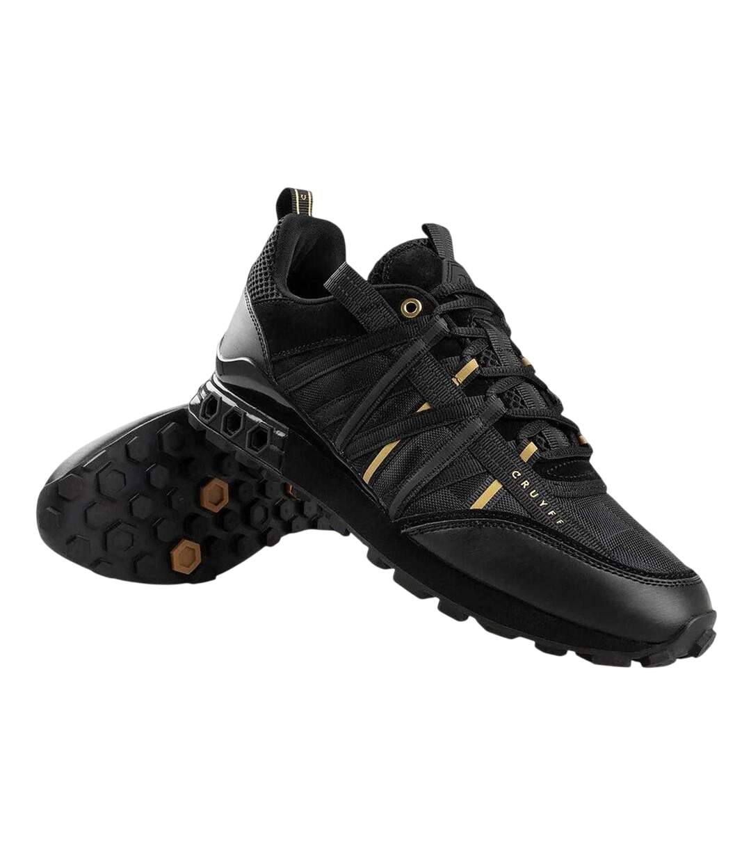 Baskets Fearia Homme Noir Jaune Or Cruyff-3