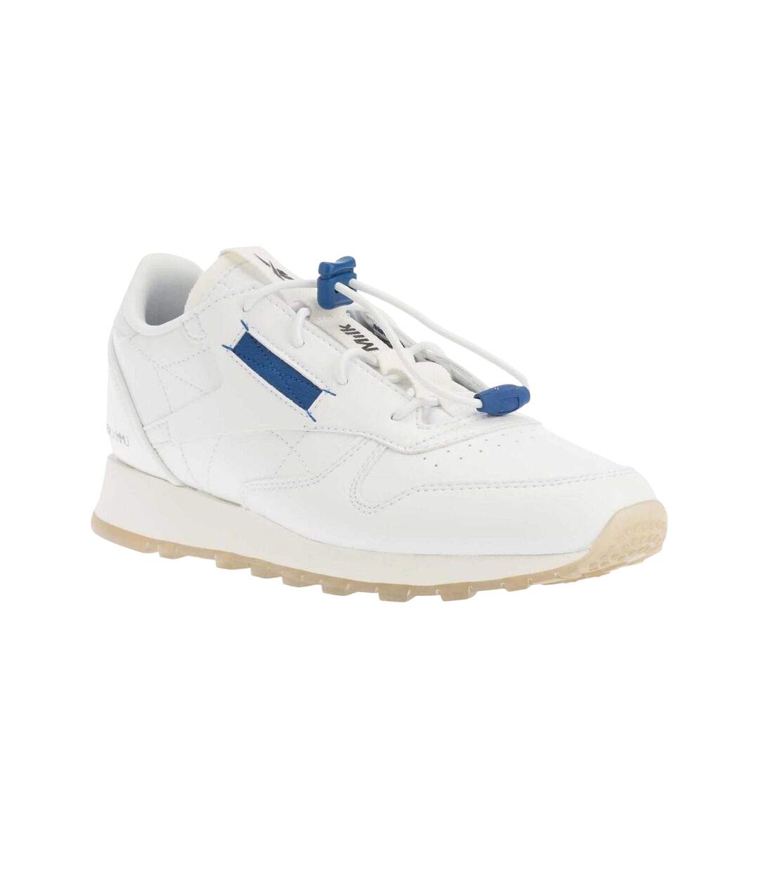 Womens/ladies Classic Milk Makeup Vegan Shoes White Blue Reebok-4
