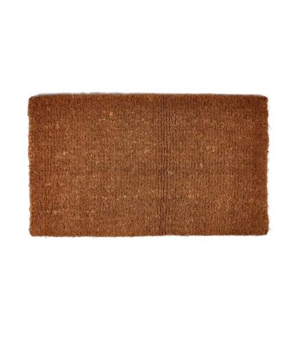 Traditional coir doormat one size brown Groundsman