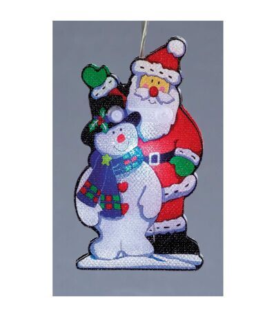 Christmas Shop - Père Noël et Bonhomme de Neige illuminés (Lot de 10) (Multicolore) (Taille unique) - UTRW5082
