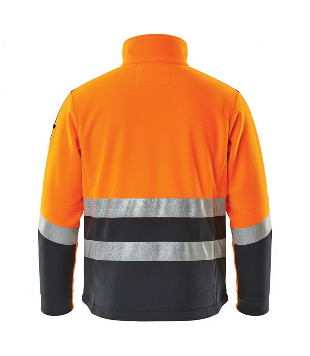 Veste Polaire Safe Supreme Homme Orange Fluo Bleu Marine Foncé Mascot-2
