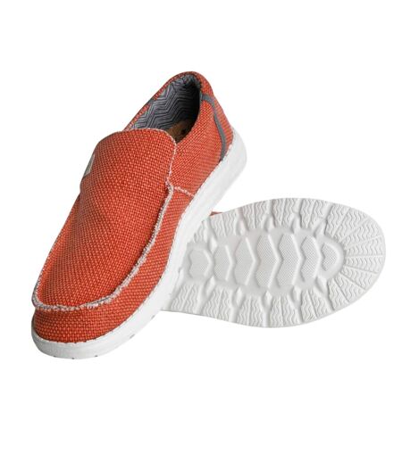 Mens Sole Slip-on Shoes Rust Weird Fish