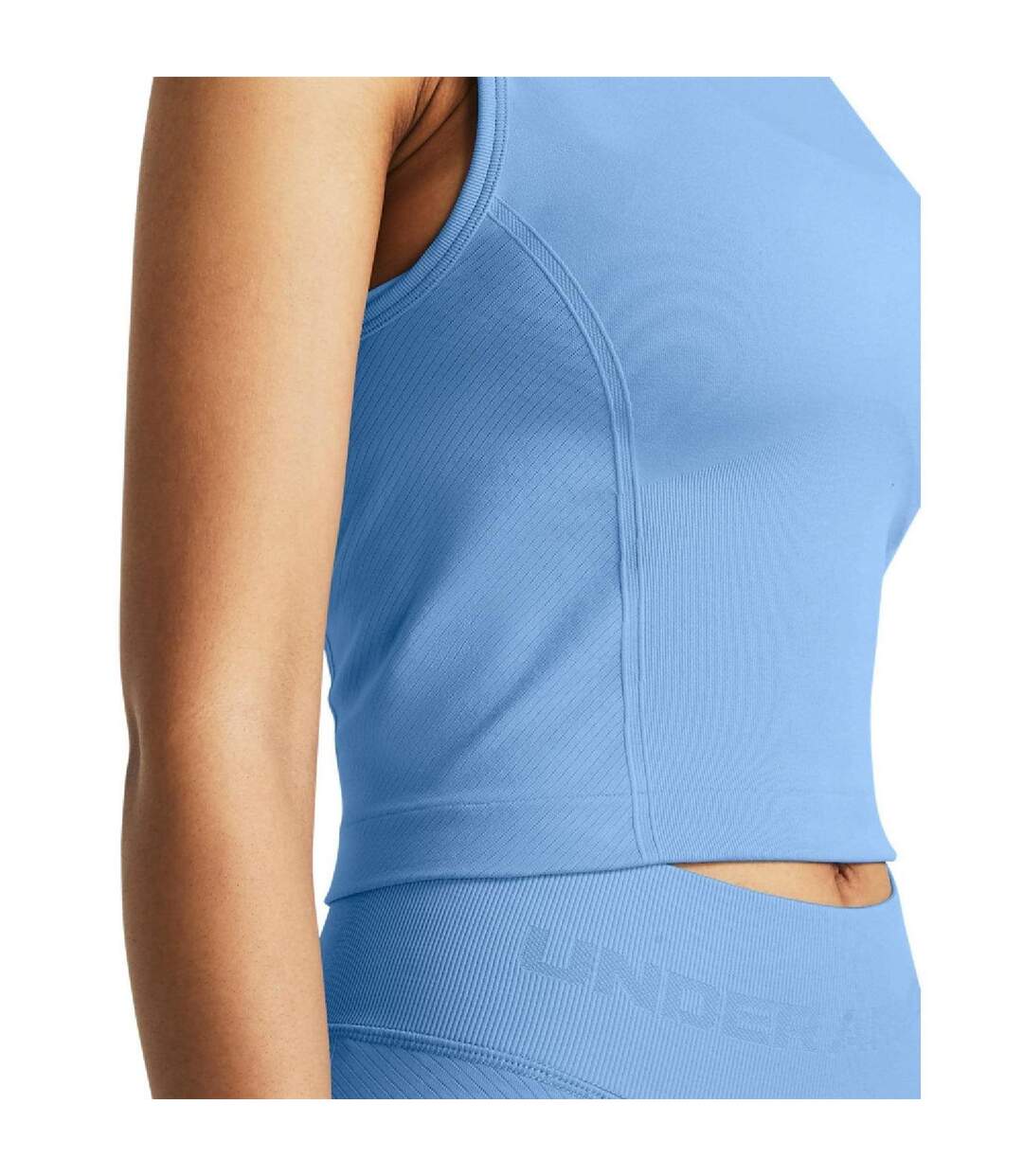 Womens/ladies Seamless Tank Top Blue Under Armour-4