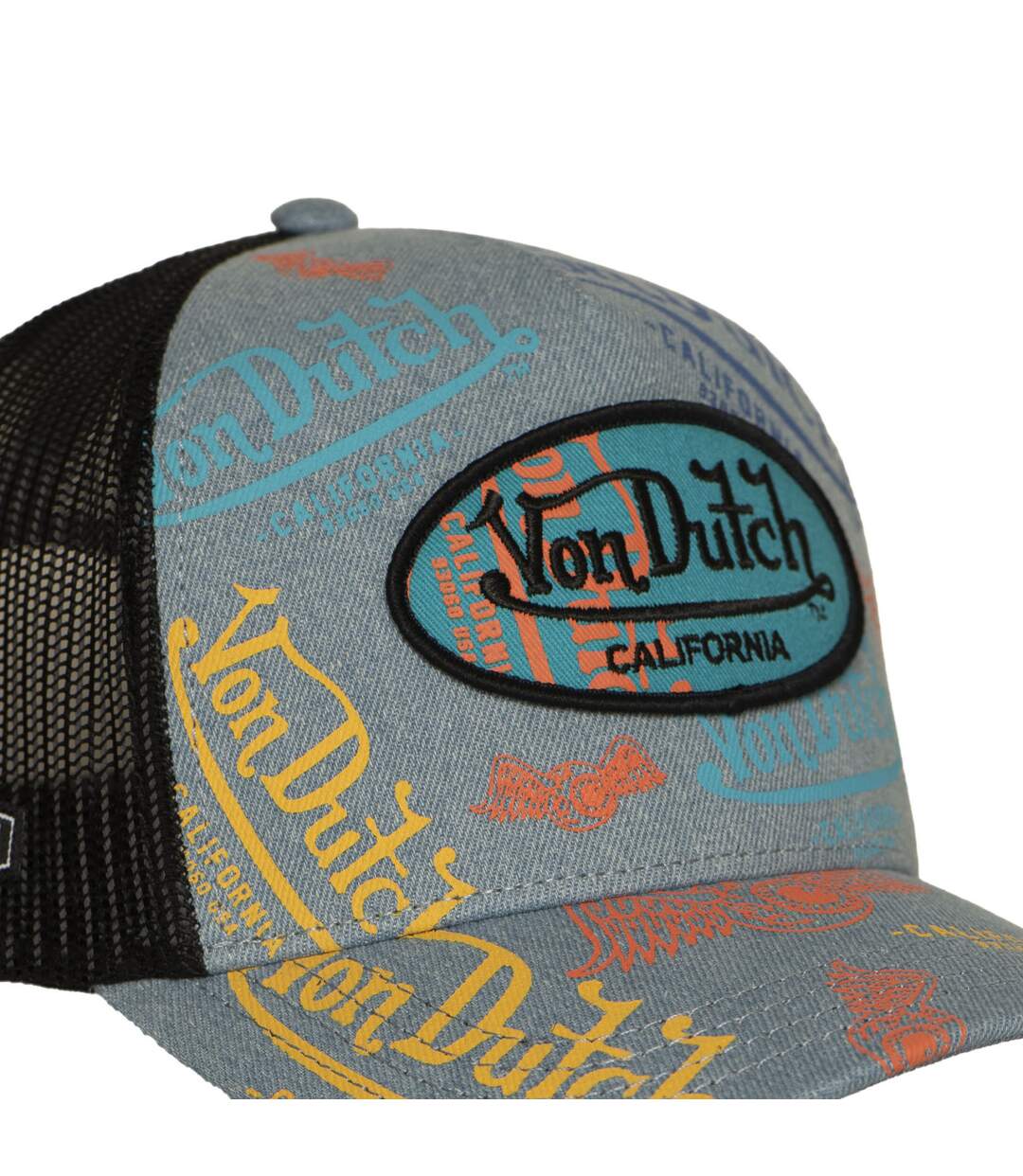 Casquette trucker avec filet print all over Cafe  Jean Vondutch-3