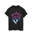 Disney - T-shirt DESCENDANTS PINK CROWN - Femme (Noir) - UTBI20125-1