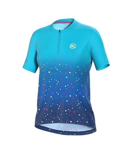Maillot De Cyclisme Motif/style Imprimé Intégral Marostica Femme Bleu Bicycle Line