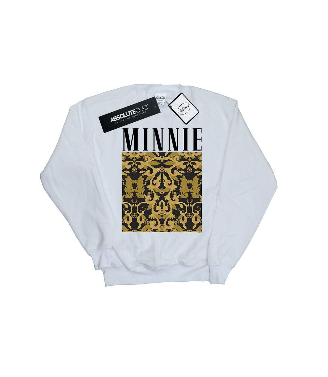 Disney Sweat-shirt à motif baroque Minnie Mouse Femme/Ladies (Blanc) - UTBI27441-1