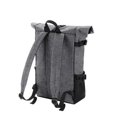 Sac À Dos Block Taille Unique Gris Chiné Noir Bagbase