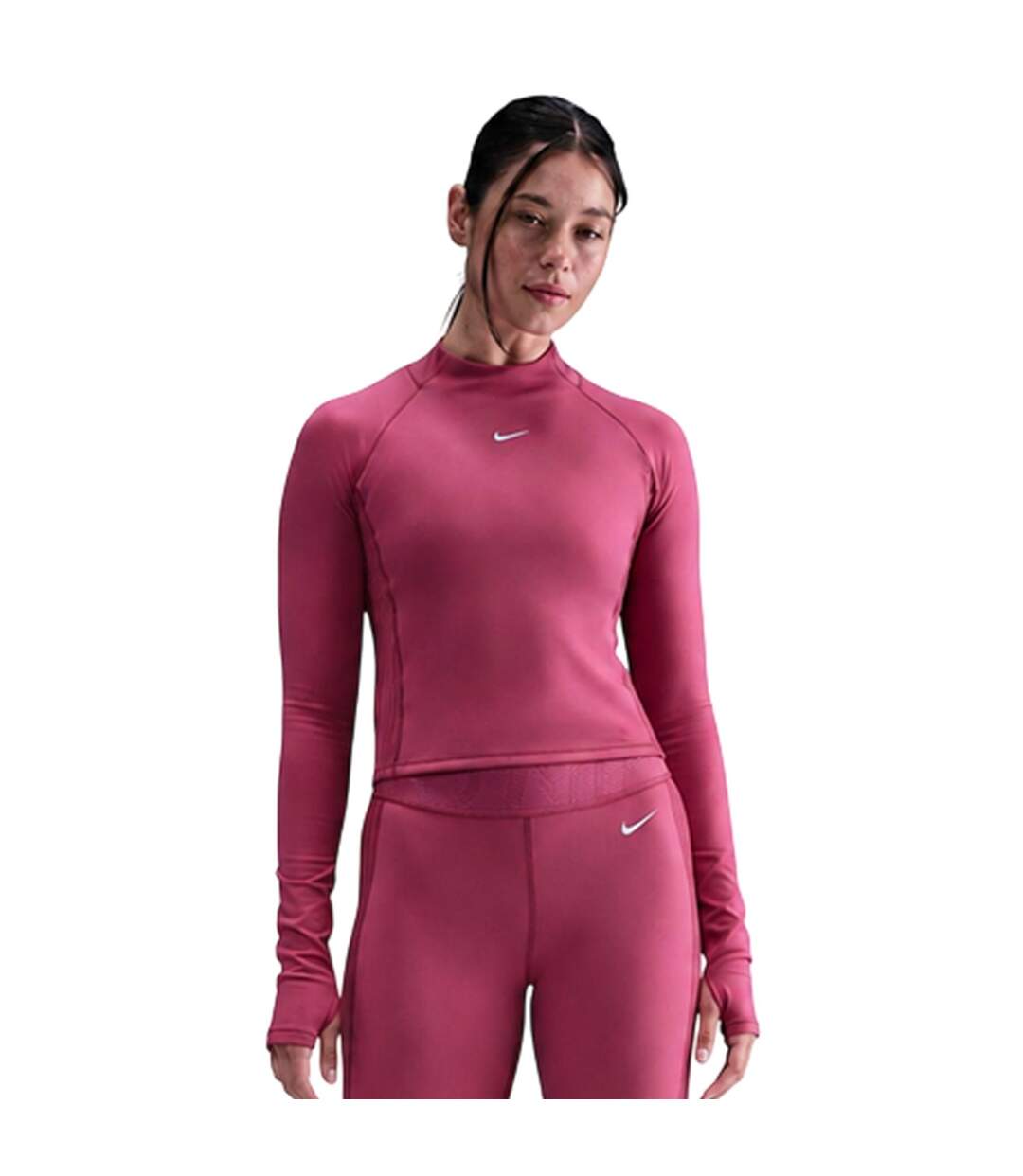 Haut Manches Raglan Sport Motif/style Swoosh Femme Pourpre Nike-2