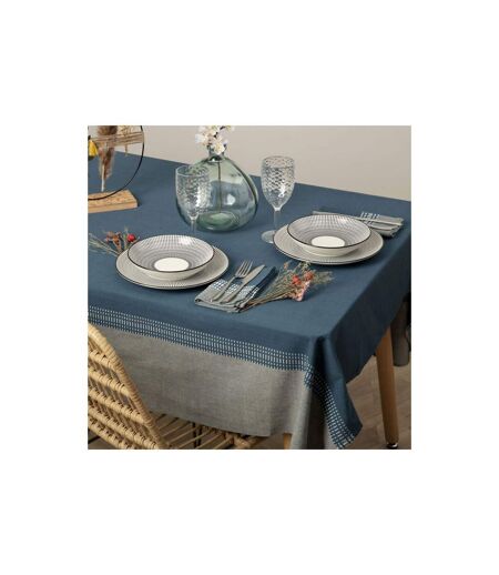 Nappe Déco Imprimée Dolly 150x250cm Bleu Canard