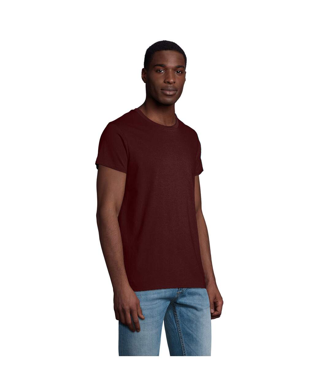 T-shirt Crusader Homme Bordeaux SOLS-1