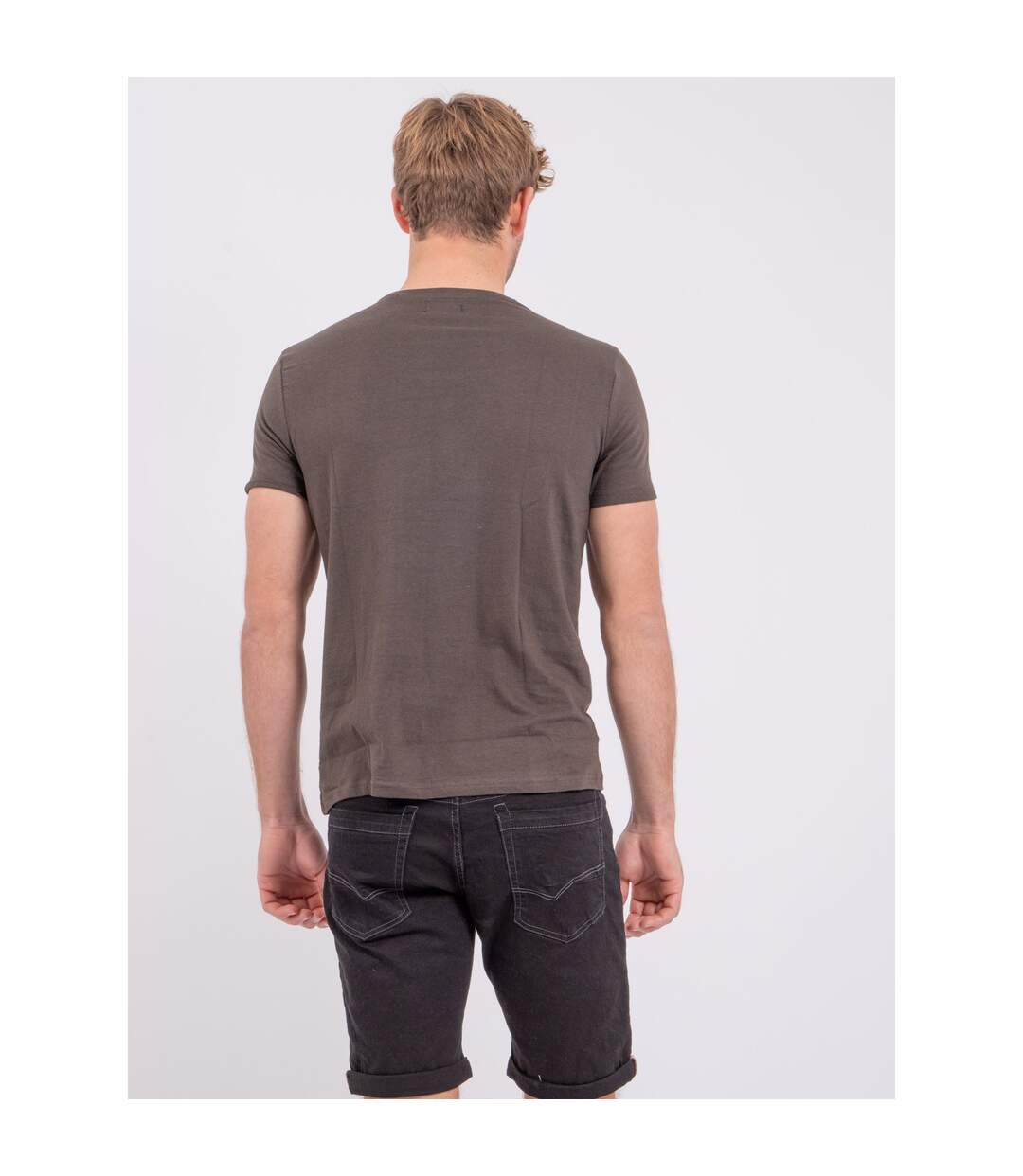 T-shirt manches courtes col rond pur coton NOTEDY-2