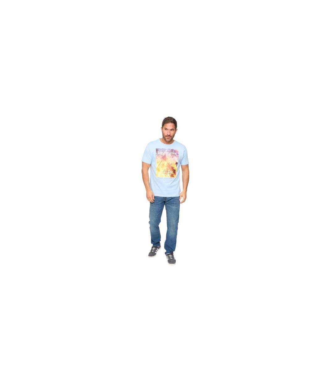 T-shirt Lepalmz Homme Bleu Bewley & Ritch-1