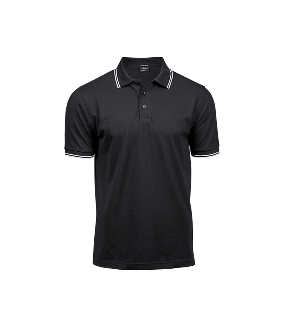 Tee Jays - polo LUXURY FASHION - Homme (Noir / blanc) - UTBC4042