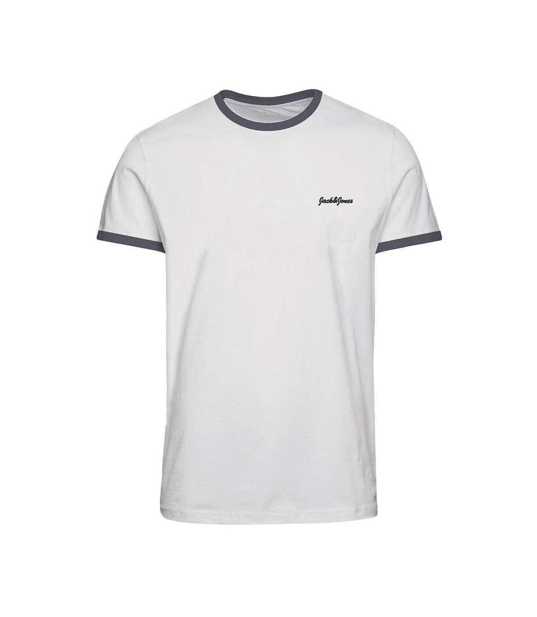 T-shirt blanc homme jack & jones ortango - xl-1