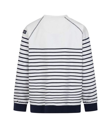 Sweat Motif/style Rayé Femme Blanc Lazy Jacks