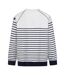 Sweat Motif/style Rayé Femme Blanc Lazy Jacks-3