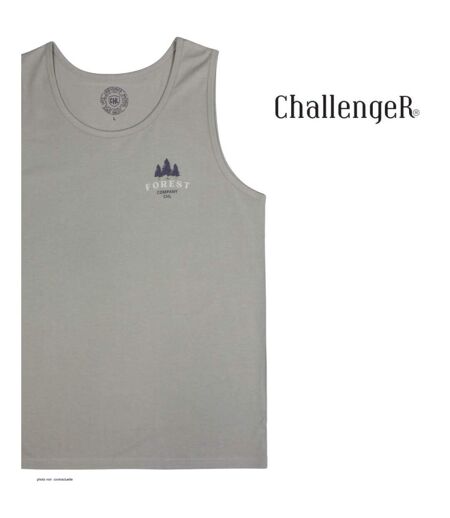 Débardeur homme Challenger SLAVE beige — Confort pur coton respirant