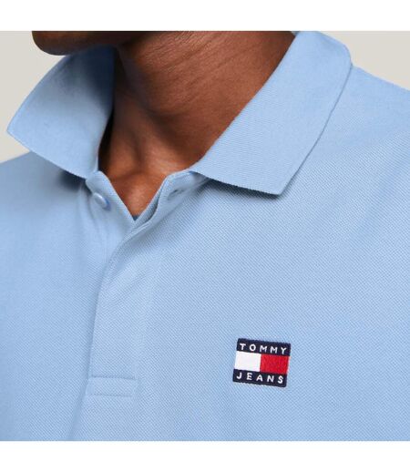Mens Badge Regular Polo Shirt Blue Tommy Hilfiger