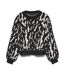 Pull imprimé blanc/noir femme vero moda nancy-1