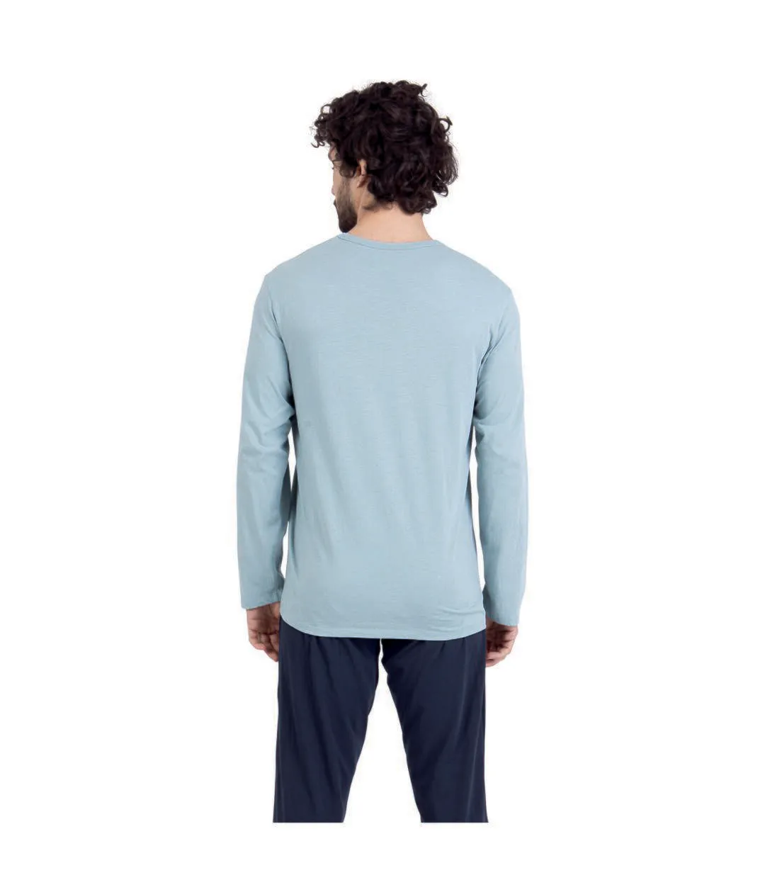 Pyjama long col rond homme SmileyWorld® I Athena-4