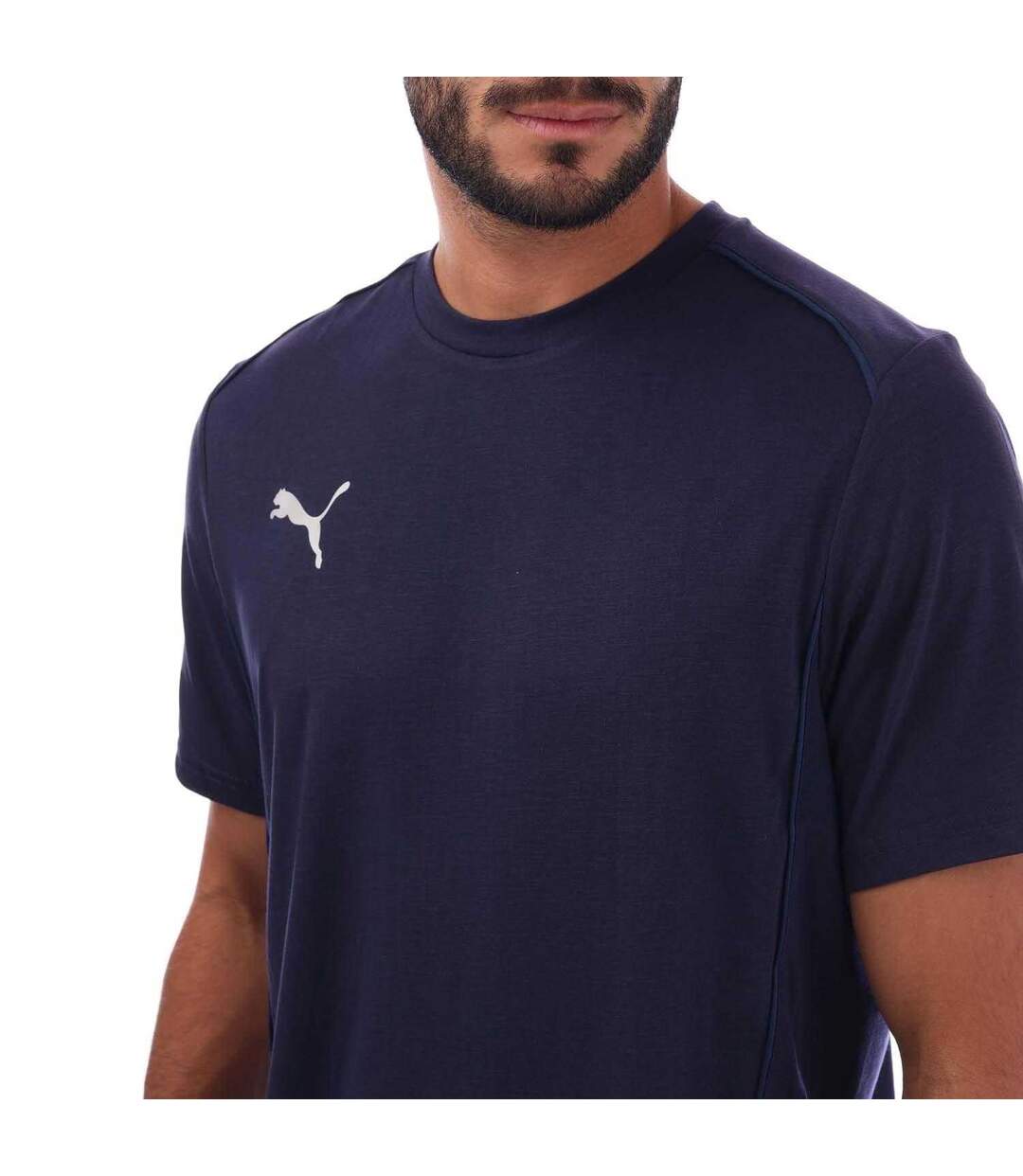 T-shirt Teamfinal Casuals Homme Bleu Marine Puma-4