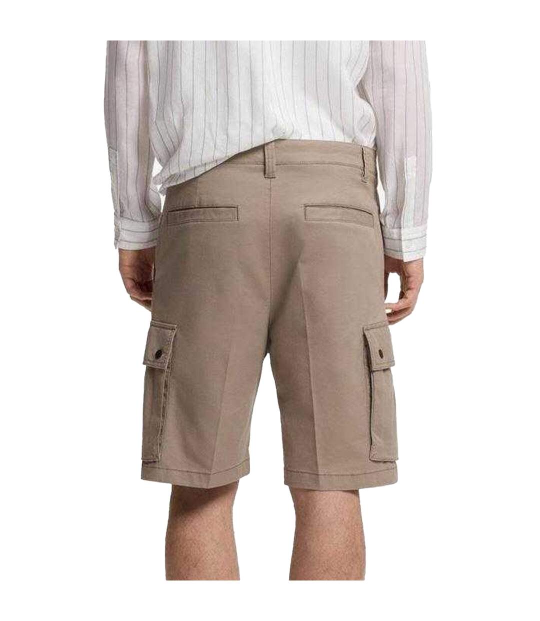Short À Poches Homme Marron Hugo-3