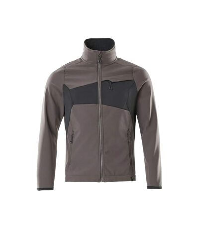 Mens Accelerate Soft Shell Jacket Dark Anthracite Black Mascot