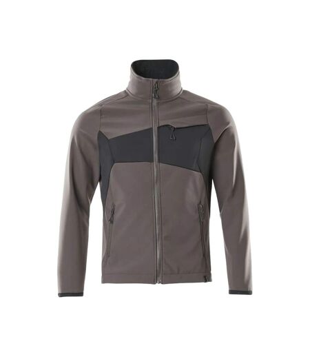 Mens Accelerate Soft Shell Jacket Dark Anthracite Black Mascot