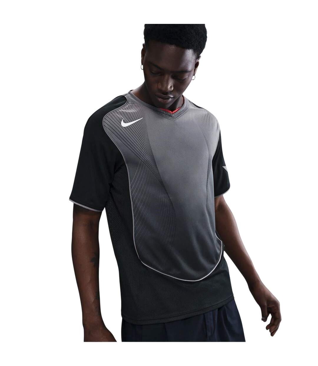T-shirt Manches Courtes Motif/style Logo T90 Homme Noir Gris Nike-2