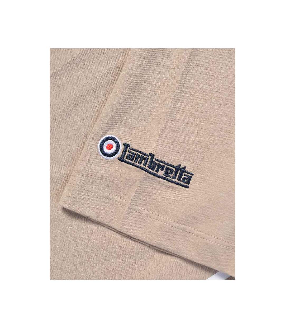 T-shirt Ss25 Homme Beige Gris Lambretta-4