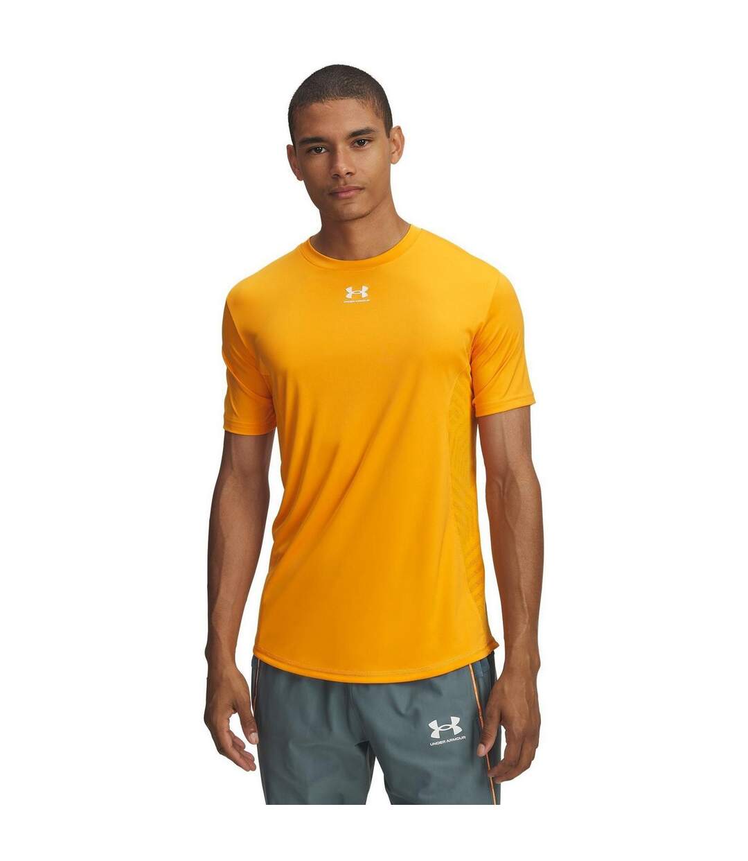 T-shirt Challenger Pro Homme Orange Gris Under Armour-1