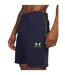 Mens Icon Fleece Taped Sweat Shorts Navy Cyber Green Under Armour-4