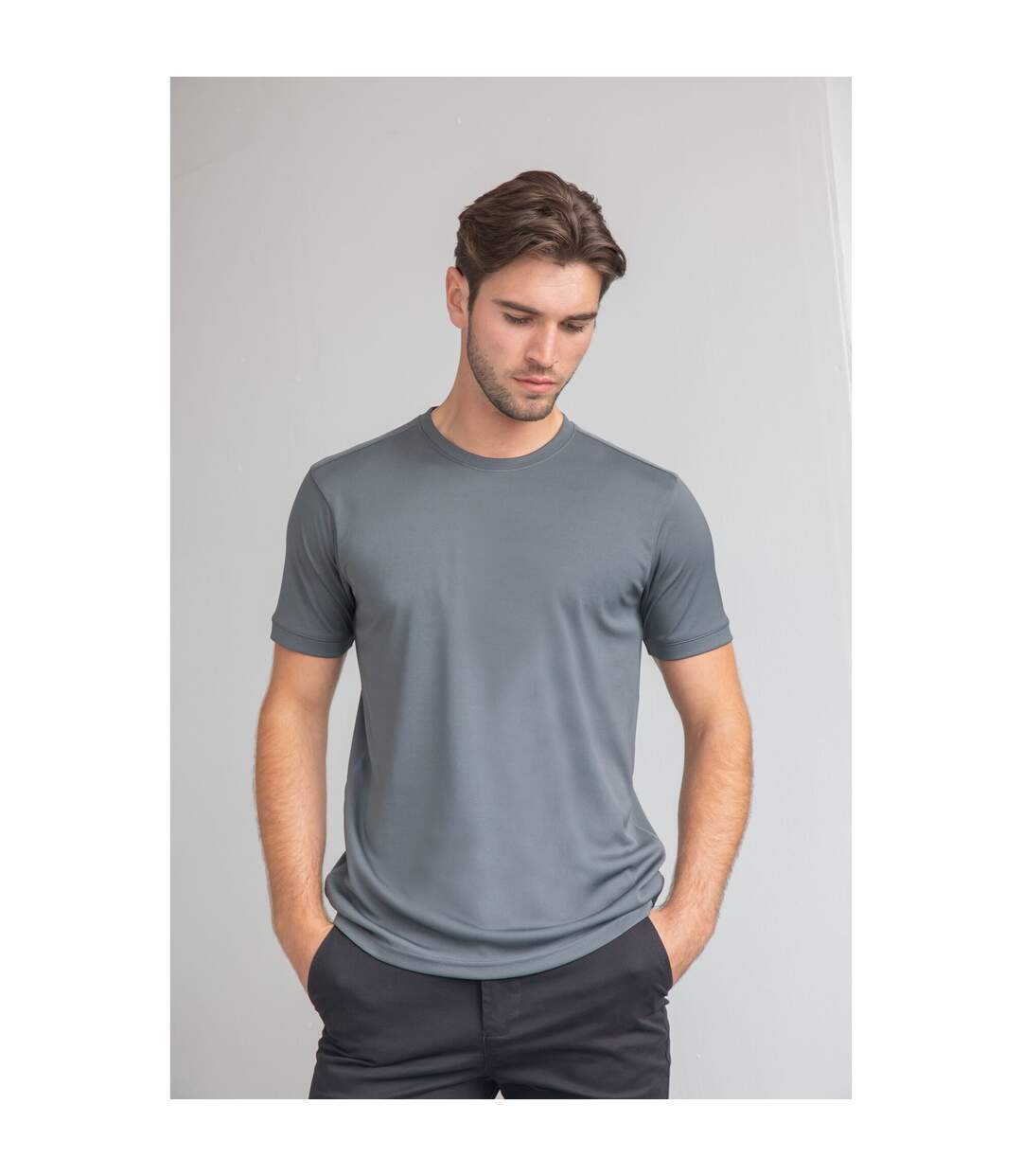 Henbury Mens HiCool Performance T-Shirt (Charcoal)