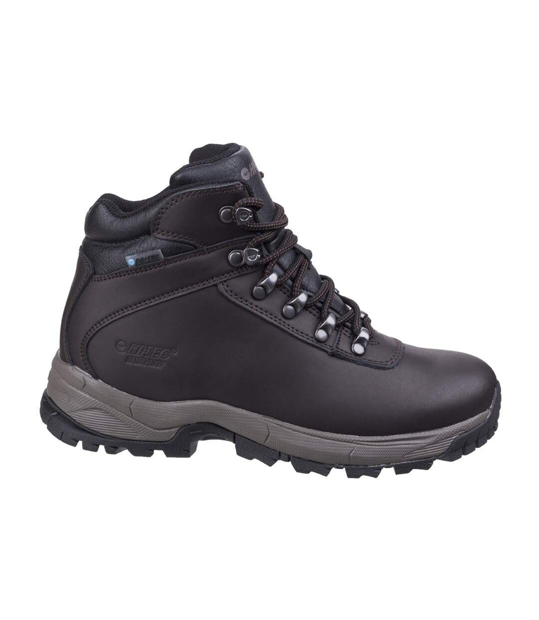 Chaussures imperméables de randonnée eurotrek homme marron foncé Hi-Tec