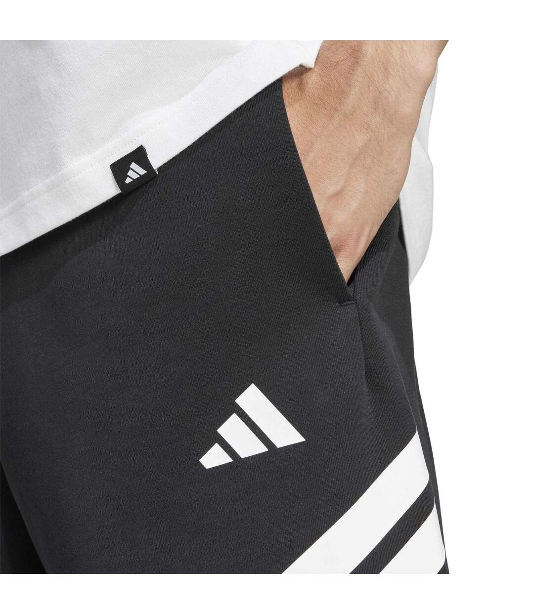 Short Décontracté Motif/style 3 Rayures Homme Noir Adidas-4