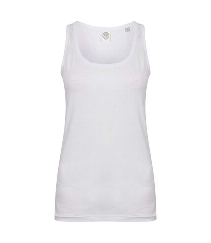 SF Womens/Ladies Feel Good Stretch Vest (White)