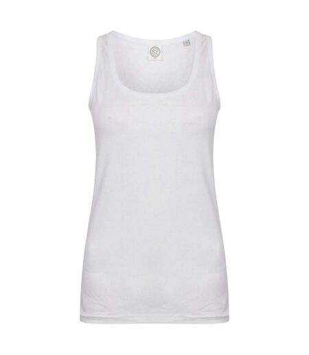 SF Womens/Ladies Feel Good Stretch Vest (White)