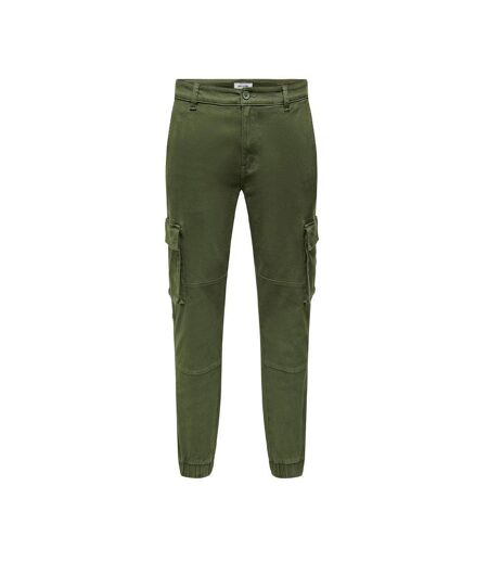 Pantalon cargo kaki homme only & sons onscam life - w32-l32