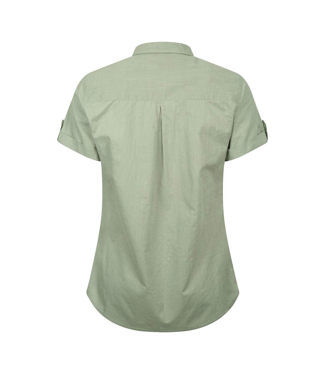 Womens/ladies Coconut Short-sleeved Shirt Light Khaki Mountain Warehouse-2