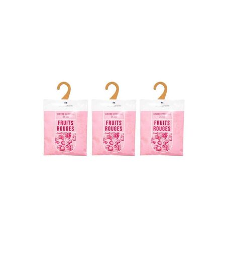 Lot de 3 Cintres Parfumés Accro 14cm Fruits Rouges